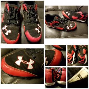 Size 7 mens under armour football cleats