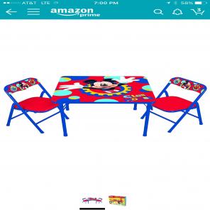 Mickey Mouse Clubhouse Table And Chairs