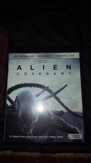 ALIENS COVENANT 4K DVD WITH T SHIRT