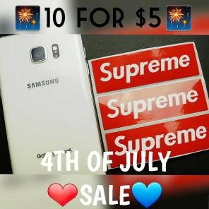 (10) ORIGINAL SUPREME STICKERS