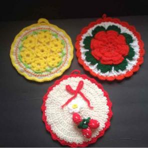 Vintage handmade hot pads