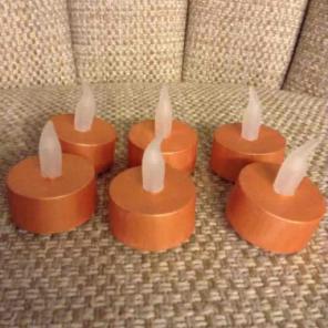 Copper tea lights