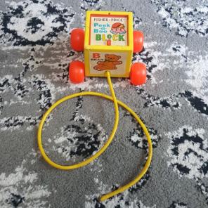 Vintage fisher price peek a boo block