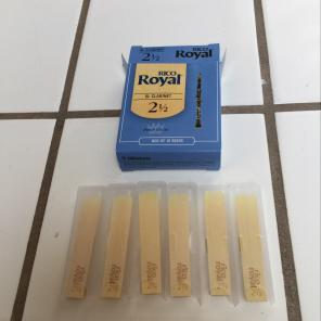 6 Brand New Rico Clarinet Reeds 2.5 Size