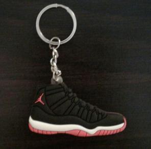 Air Jordan Retro bred 11 keychain nwt