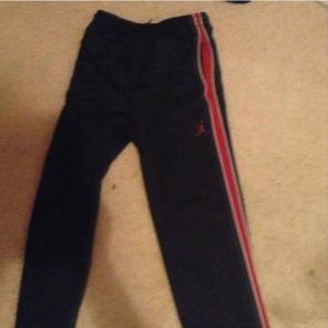 Red and black Jordan pant