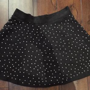 Black Velvet Bubble Skirt