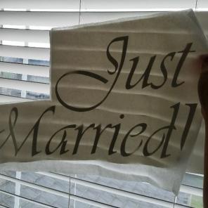 Just Married Decal (12x24)