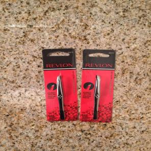 Relvon Slant Tip Tweezers Set Of 2