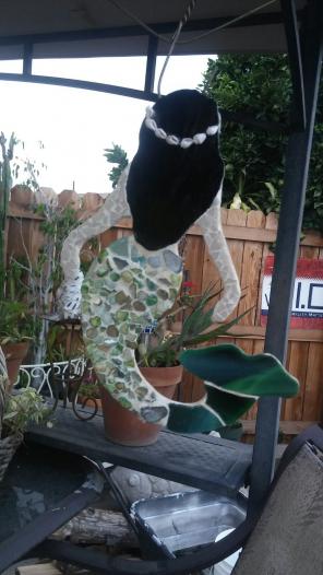 Handmade Green Mosaic Mermaid