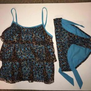 Sz 16 Justice Blue Tankini Set