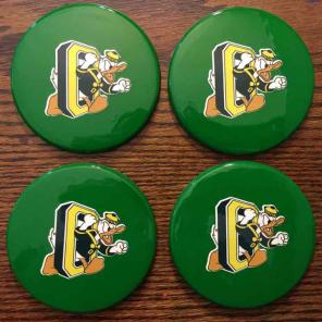 Oregon Ducks - Round Ceramic Coaster Set