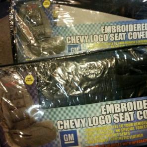 Chevy Chevrolet Cushioned Seat Cover Set