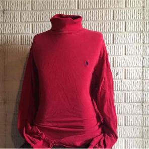 Polo Ralph Lauren red turtleneck shirt