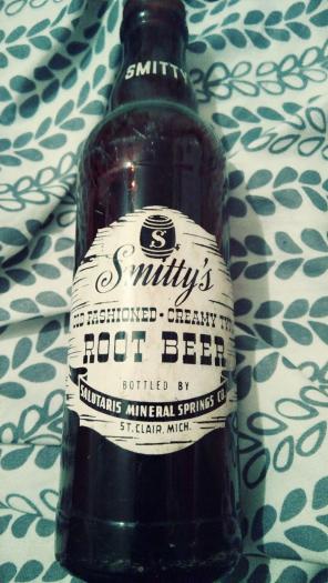 Smittys root beer vintage bottle