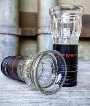 Jim Beam Bottle Neck Shot Glasses X2
