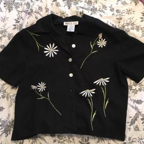 80s/90s Cropped Button Up