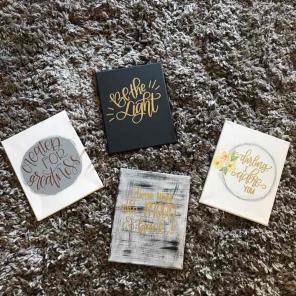 Custom Handlettered Canvas Decor