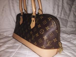Louis Vuitton Logo Print Purse