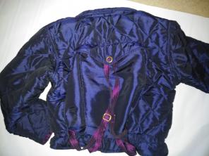 Vintage Girls Backpack Bomber Jacket