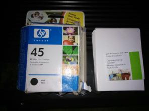 HP 45 inkjet print cartridge