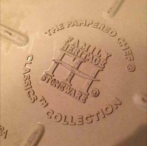 Pampered Chef Stoneware Baking Dish
