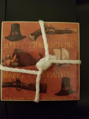 Thanksgiving coaster set