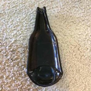 Melted bottle spoon rest