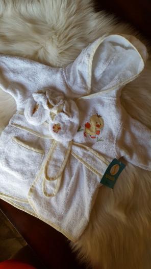 New Baby bath robe!