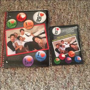 one direction notebook & autograph book