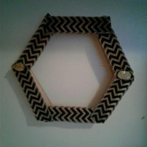 Hexagon Shaped Popsicle Stick Shelf