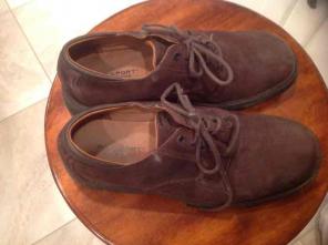 Brown Rockport Waterproof Suede Shoes