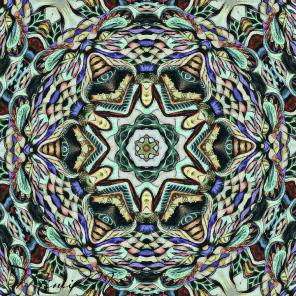 "Kaleidoscope Kitty " Art Print