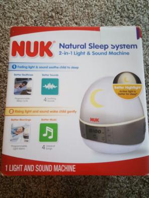 Nuk natural sleep system white noise