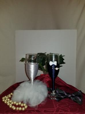 Bride and groom set