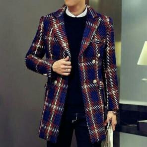 LEISURE GRID TRENCH COAT