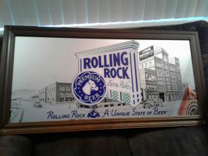 Collectible man cave mirror