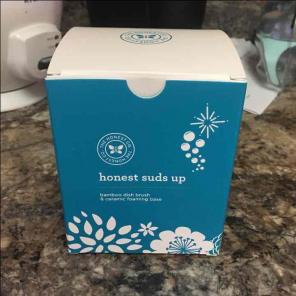 NIB honest company bamboo dish brush