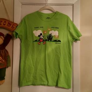 Green Disney Mickey Mouse tee Women's M