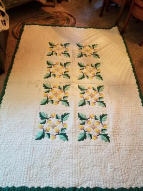 Early primitive antique quilt