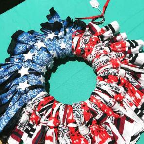 Fourth of July wreath