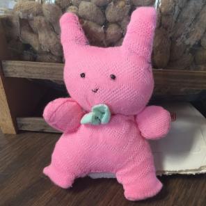 Sock Animal Pink Bunny
