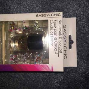 Nail Jewels and Top Coat