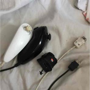 2 wii playing sticks