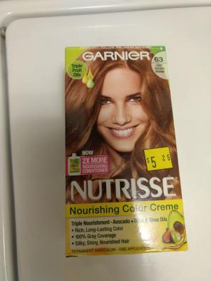 Nutrisse hair color - light golden brown