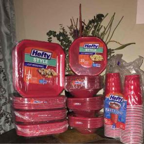Red hefty bundle