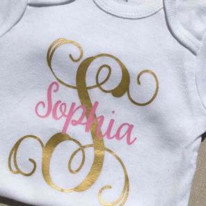 Custom baby shirt name