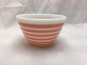 Pyrex Pink Stripe 401 Mixing Bowl