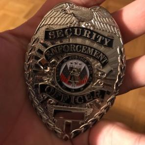 SECURITY OFFICER BADGE ANY STATE USA $40