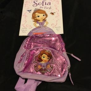 Sofia The First Book & Mini backpack